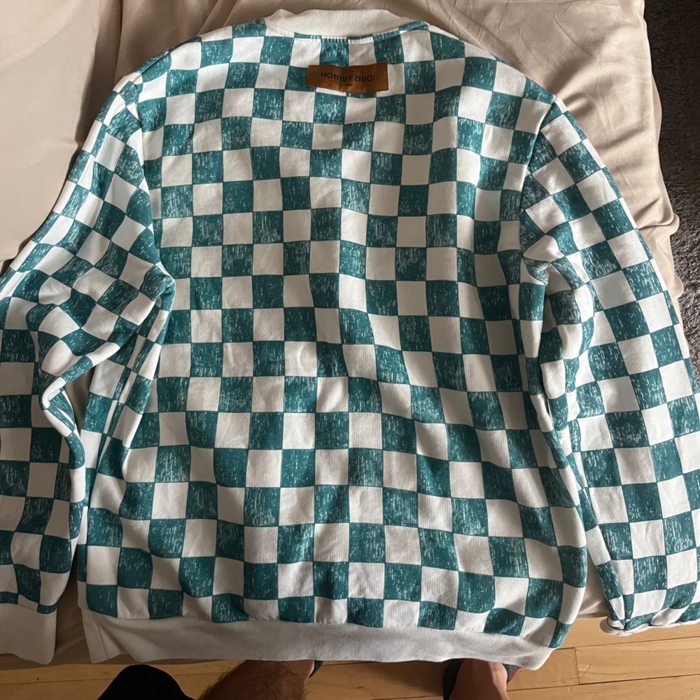 Louis Vuitton checkered sweater